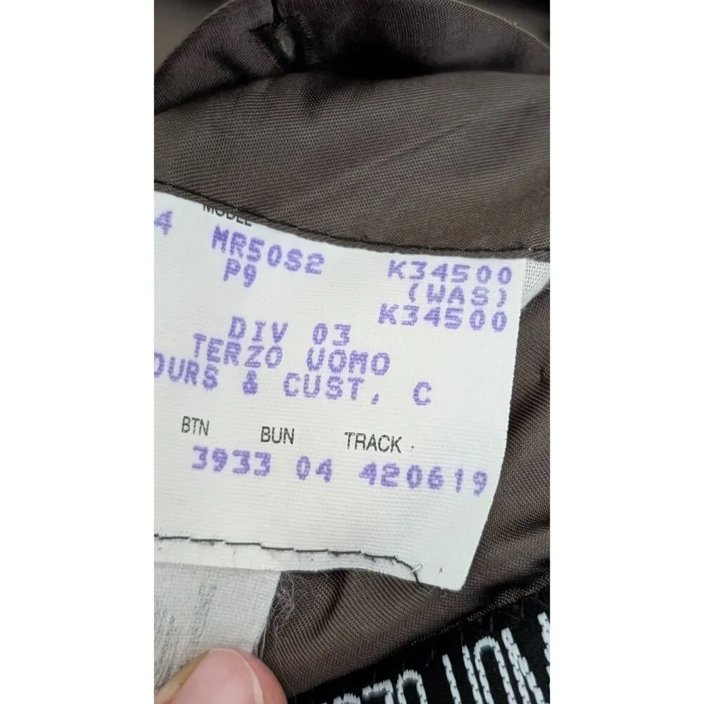Vintage Terzo Uomo 38R Charcoal Sport Coat Blazer Old Money Union Made USA